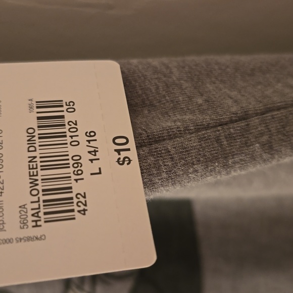 THEREABOUTS BOYS GRAY HALLOWEEN DINOSAUR SHORT SLEEVE TEE-SHIRT SIZE LARGE 14/16 - Picture 6 of 10